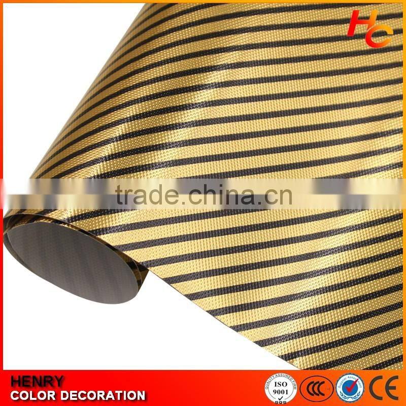High glossy curtain rod/curtain pipe golden PVC film/PVC paper self adhesive