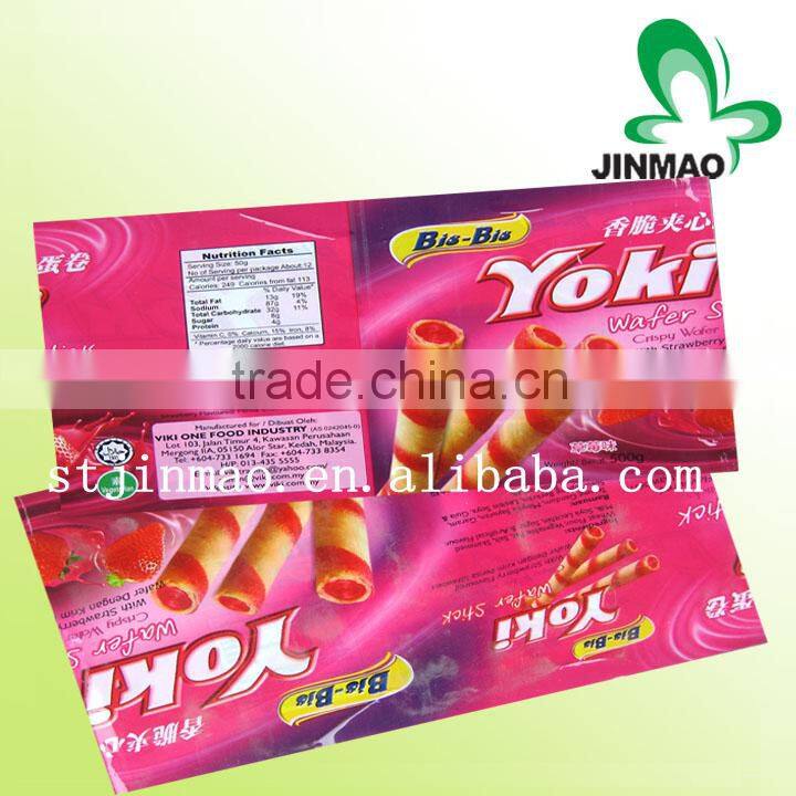 Custom design plastic food packaging film roll