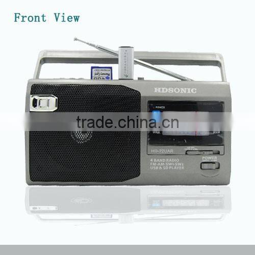 Small Portable Am/fm/sw Radio With Mp3 Player