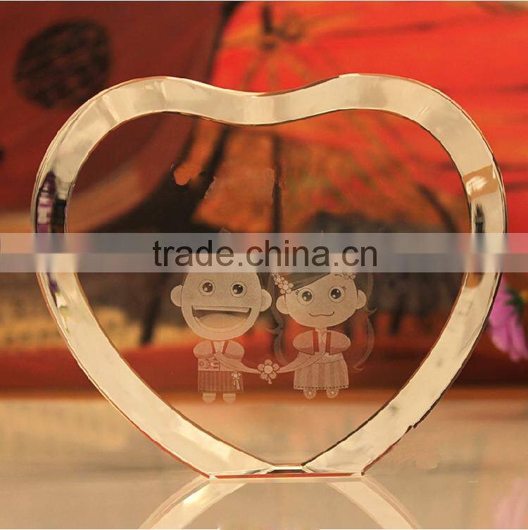 crystal wedding gift crystal music 3D crystal gift