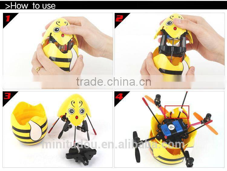 2014 New Products 7.9CM 4CH 6 Axis Flying Egg Quadcopter Toy 6057