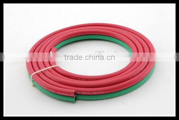 CE Certified 1/4'' + 1/4'' 20 Bar Fiber Braid Oxygen Acetylene Twin Hose