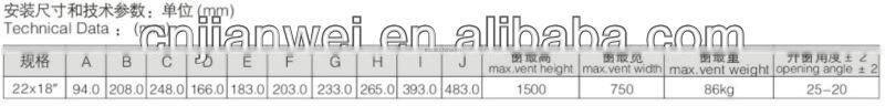 JW8002A friction stay six-bar(heavy)