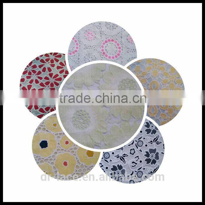 guipure double scalloped nylon eyelash lace trim for wedding dress