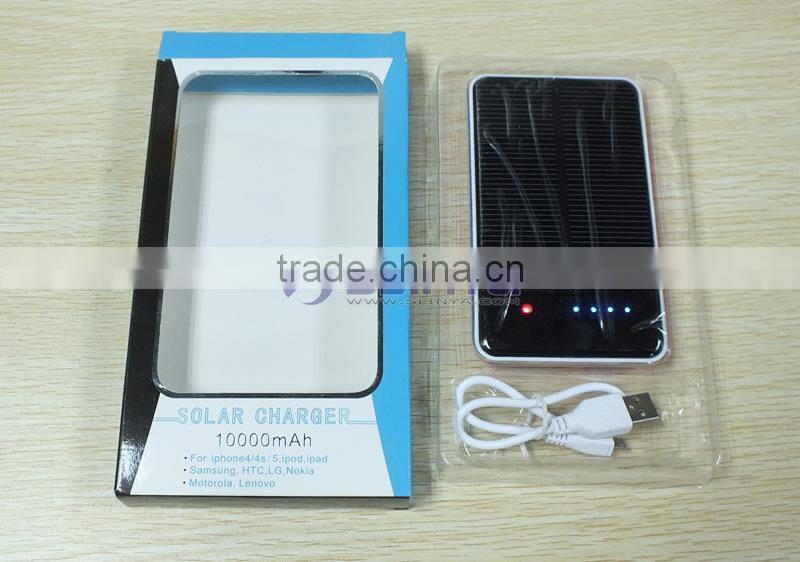 Touch Control 10000mAh Mobile Solar Charger