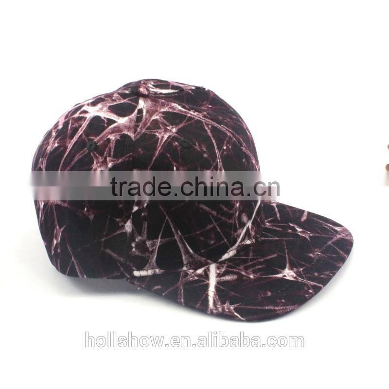 New Style Hiphop Popular Scrawl Printed Unisex Women Men Flat Brim Trucker Cap