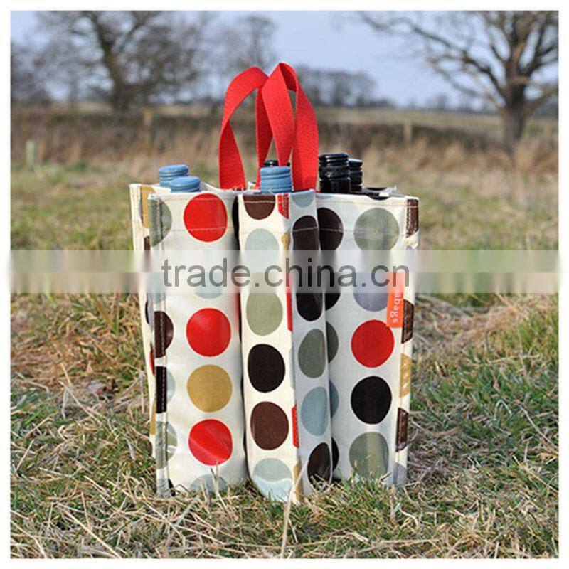 4 Bottles Non-Woven Wine Bag Wine Bottle Canvas Drawstring Bag