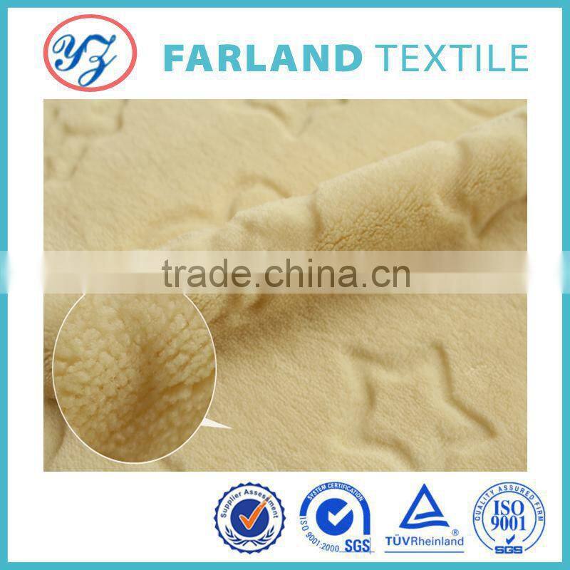 bright color coral fleece warm winter blanket fabirc polyester cutting flower fabric