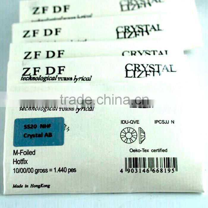 Assorted sizes hyacinth crystal non hot fix flat back rhinestone for nails