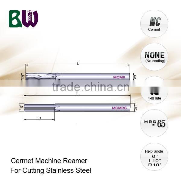 Cermet Material Machine Precision Reamer For Metalworking