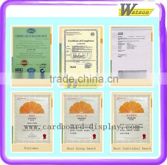 Sun oil tray cardboard display rack and Skin cream POS corrugated diplay stand