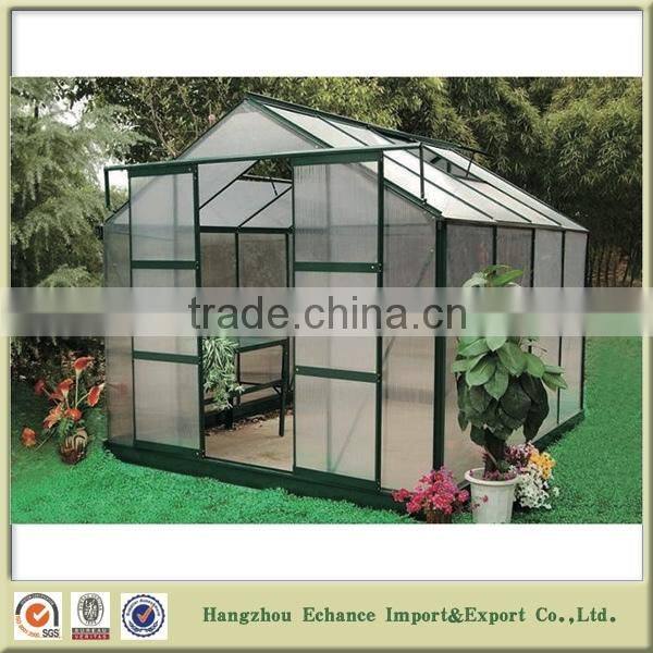 2016 hot-sale Aluminium garden greenhouse/pc board green house-GH2026