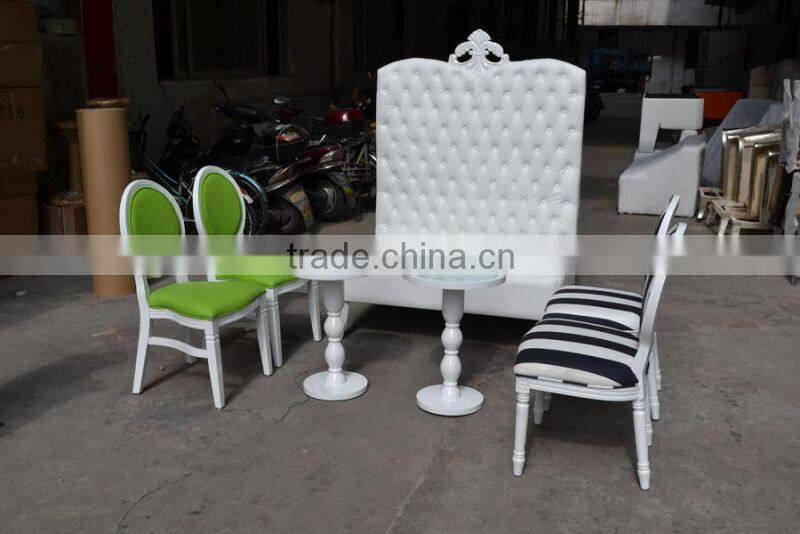 Elegant high back lounge wedding furniture set XYN432