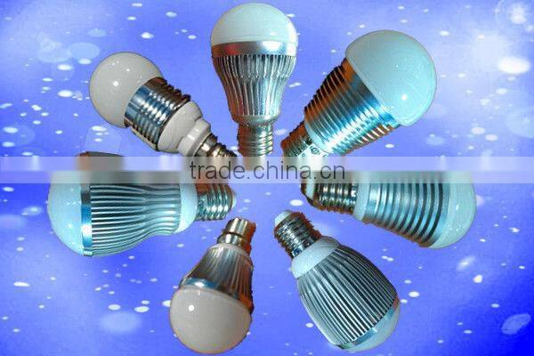 E27 6W clear plastic cover Aluminum LED Bulb Lamp Shade