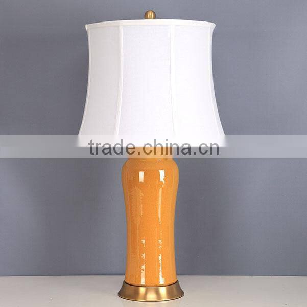 column porcelain table lamp for hotel