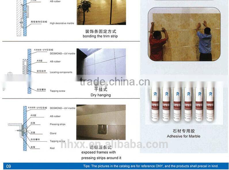 High Quality UV Stone plate/imitated Marble Panel