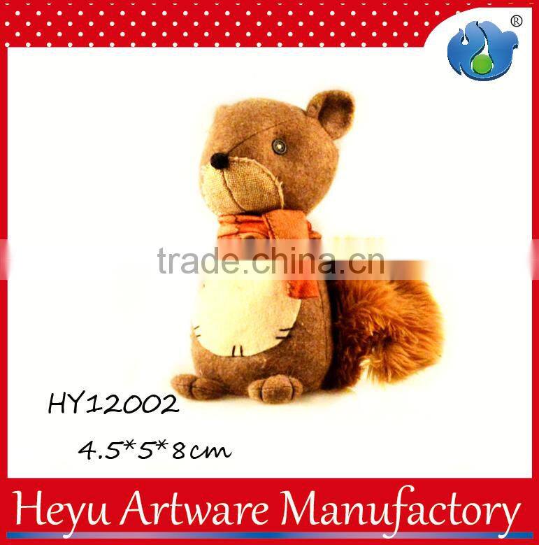 Cute doll plush squirrel stuffed soft fluffy tail plush squirrel toy