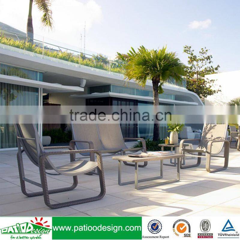 Low price outdoor rattan furniture sling seating general use sofa set