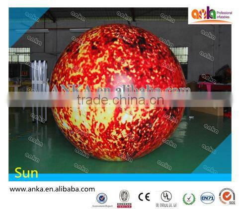 2016 hot selling planet balloon type large led inflatable moon balloon for sale