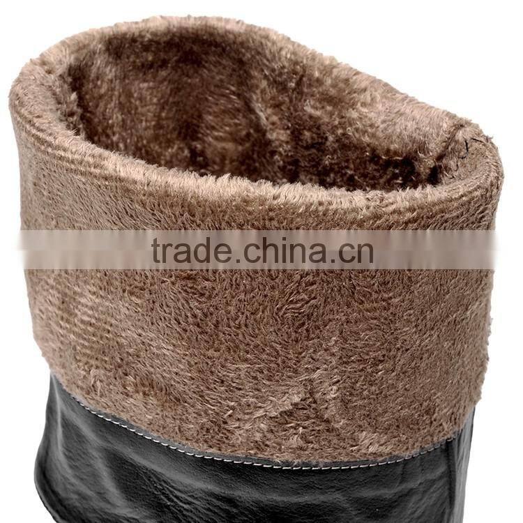 GD fashion women round toe tall zipper flat boots for ladies