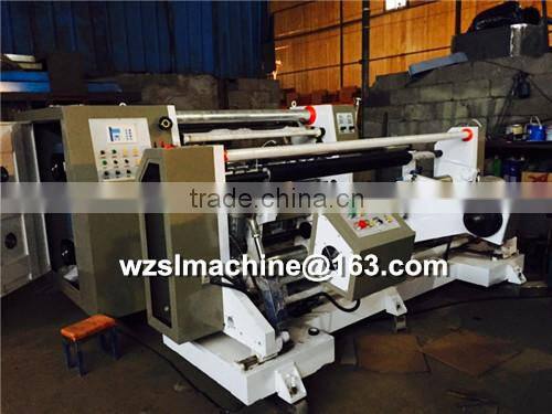 Three Motors BOPP Film Slitter,High Speed Aluminum Foil Slitting Machine,PET Roll Slitting Machine