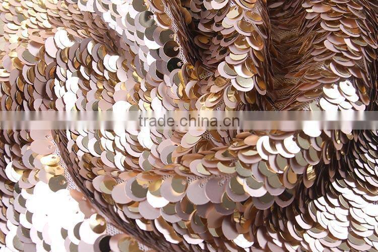 Cheap fabric supplier Soft Polyester sequin embroidery design