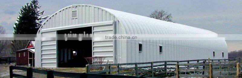 Zinc and color steel prefabricated steel house