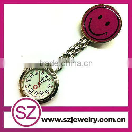 angle smile blue heart shape nurse fob watch for sale
