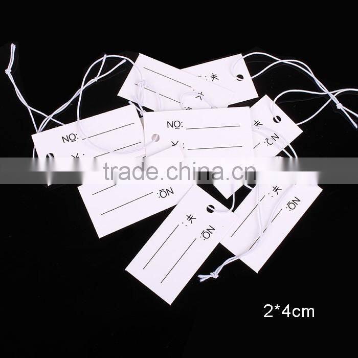 small paper jewelry hang tag for price lable printing