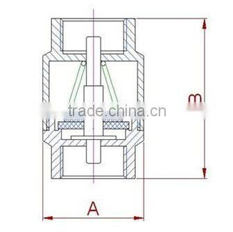 VC600 Brass check&stop valve