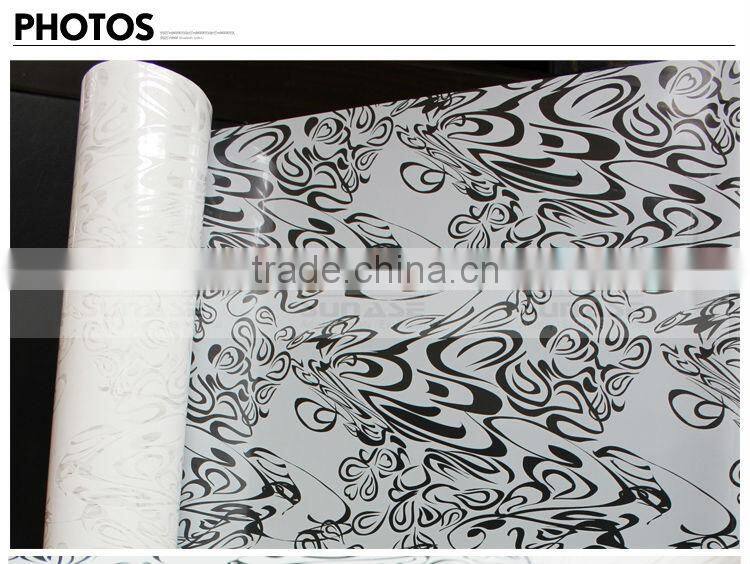 PET Wild Flower Pattern Decorative Film Similar to 3M Window Film