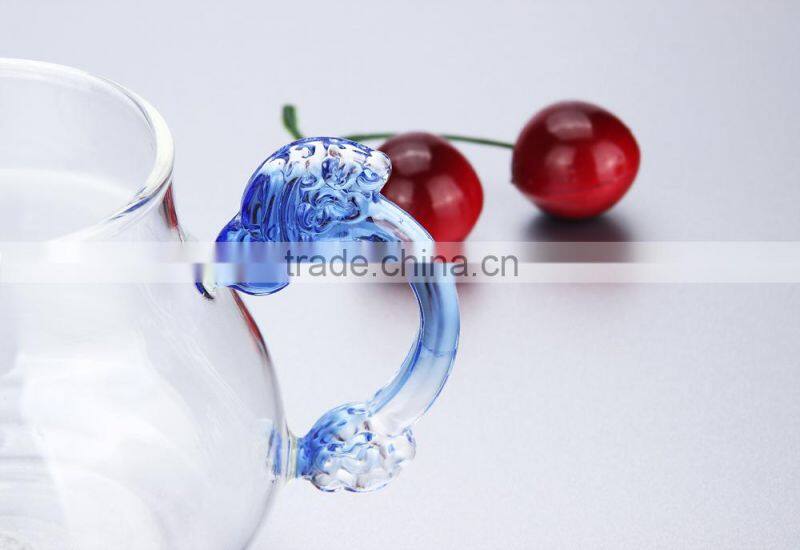 hot new products for 2015 color glass tea kettle with stainless steel strainer