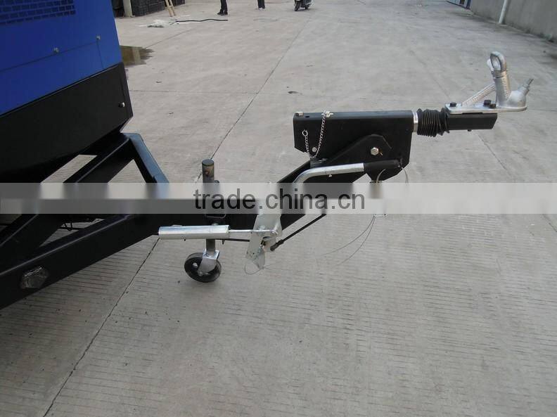mobile trailer diesel genset with two wheels
