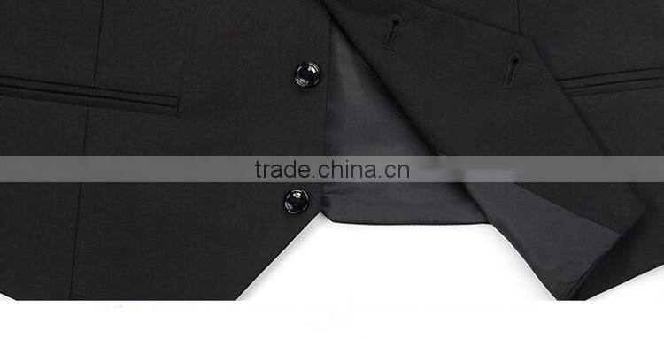 2016 new model western style design business office restaurant waiter mans waistcoat Vest for men