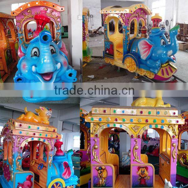 super supplier amusement park mini train rides, playground rides elephant mini train for kids