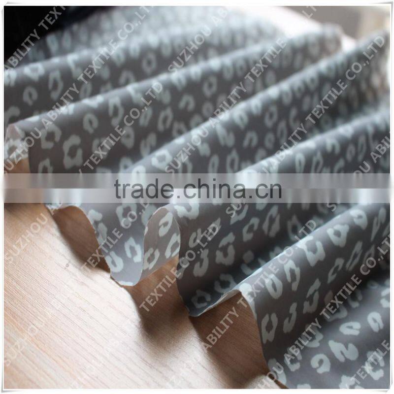 Leopard Sublimation Print Silk Dress Fabric