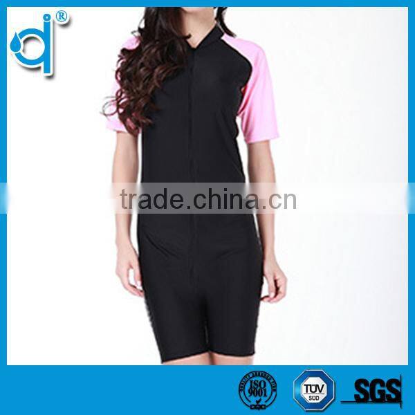 Close-fitting Anti-bacterial Zipper Black and Blue Jumpsuits Neoprene Wetsuits