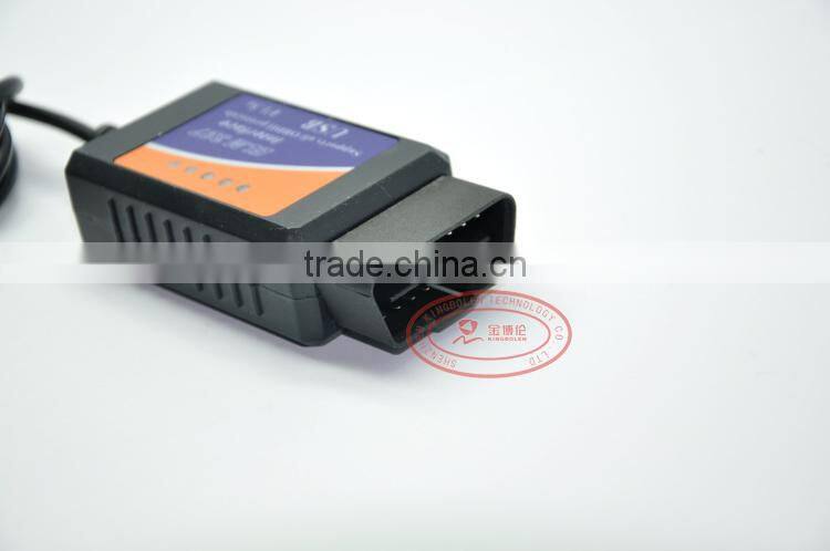 2015 High Quality 3 Years Warranty OBD/OBDII Scanner ELM 327 Car Diagnostic Scanner ELM327 USB Diagnostic Scanner