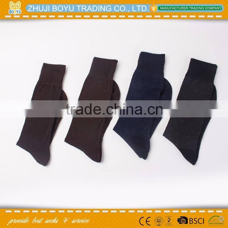 BY-160406 wholesale elite crew man cotton dress socks for men