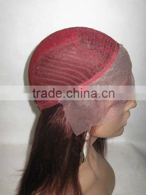 Instock real human hair 99J lace front wig