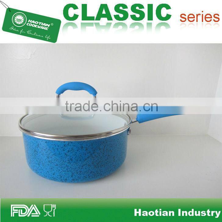 Aluminum non stick milk pot with lid