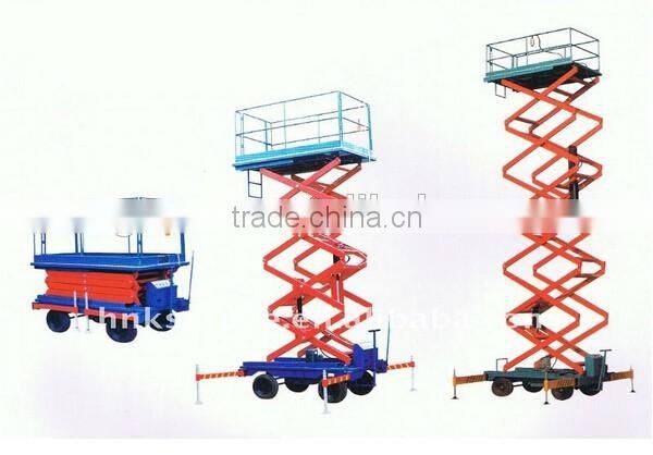 Full electric work platform scissor working platform lift table sel-propelled lifters with CE