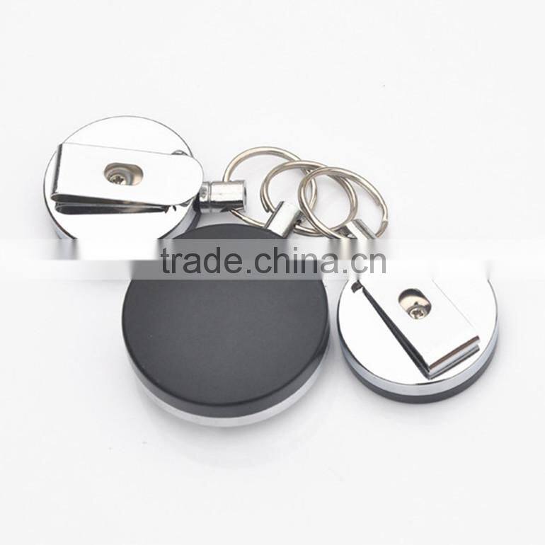 ID card designer automatic spring small cable retractable badge reel