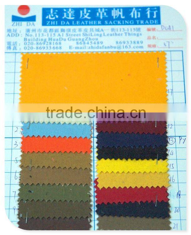 cheap and good cotton wax coated canvas fabric for bag tent luggage shoes