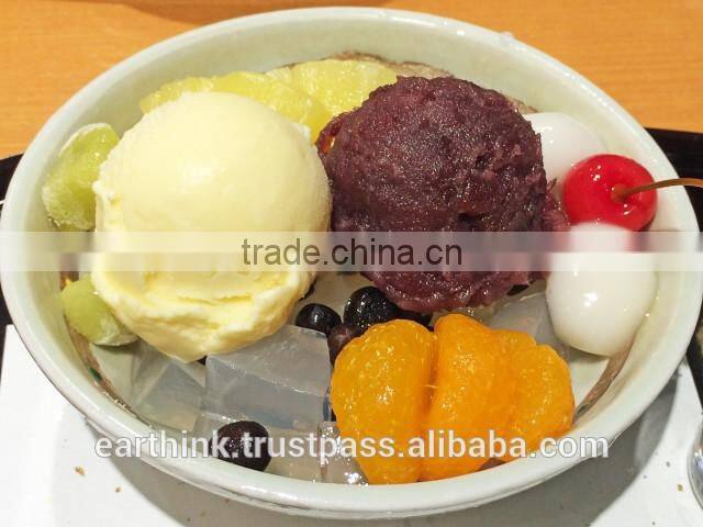 japanese wagashi ENDO's 'Zero Calorie' Kokuto(brown sugar syrup) Anmitsu 170g