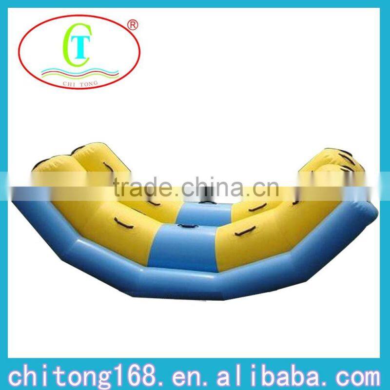 Inflatable Double Lane Water Seesaw For Sale