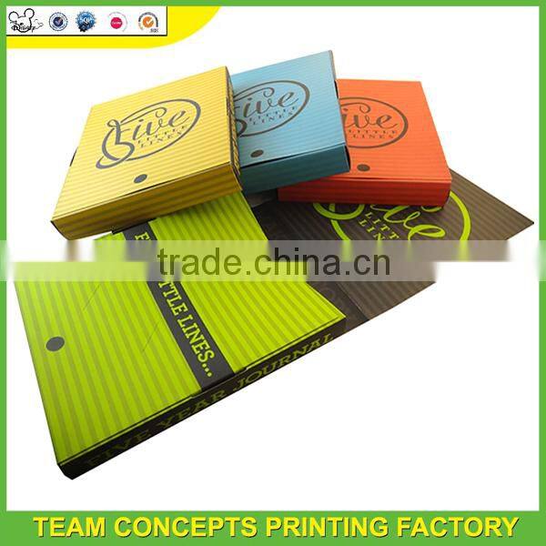 Customer design journal book packing printing box