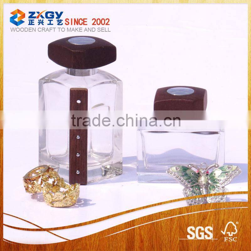 glass reed diffuser bottles with stopper cork;wooden cap