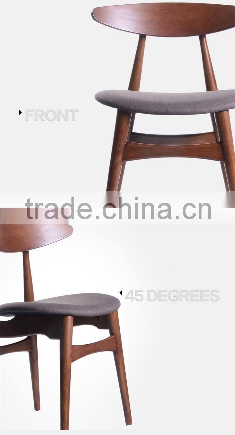 New design arrival solid wood Fabricc Hot sell fashionable dining chair No.Y358