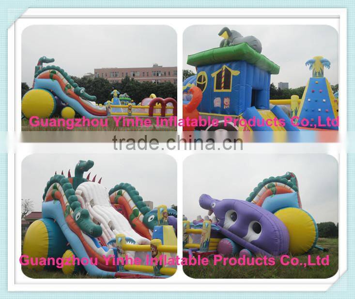 0.55mm pvc tarpaulin commercial grade inflatable slide for adult